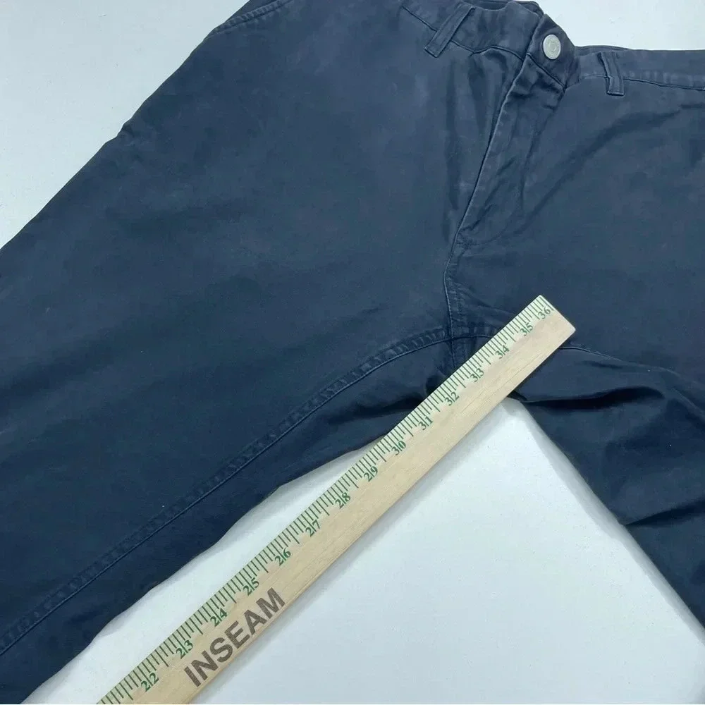 Bonobos Straight Leg pants Mens Size 36x34 navy blue *light fade* 2728